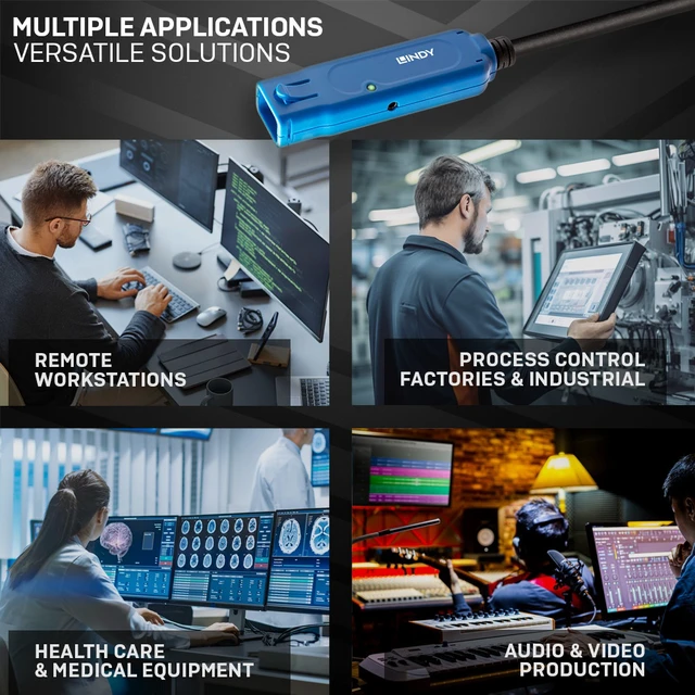 Alt view image 7 of 9 - Lindy 5m USB 3.2 Gen 1 C/A Active Extension Pro - 43380