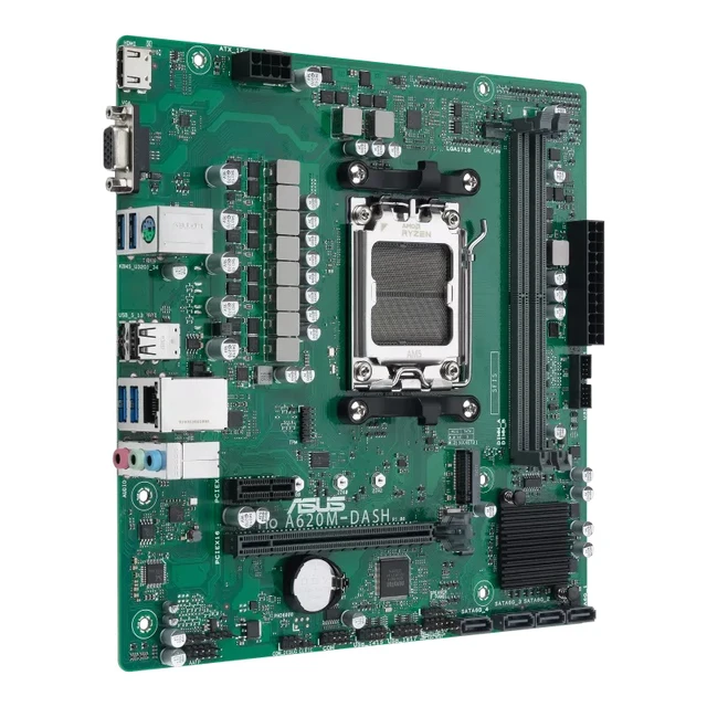 Alt view image 6 of 9 - ASUS PRO A620M-DASH-CSM AMD A620 Socket AM5 micro ATX - 90MB1GD0-M0EAYC