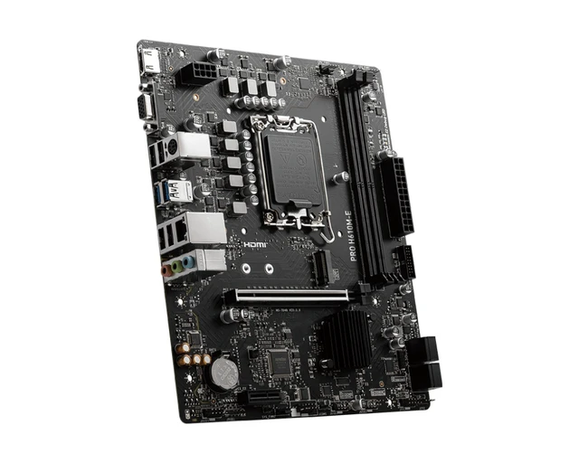 Alt view image 4 of 5 - MSI PRO H610M-E DDR5 Motherboard CPU SOCKET LGA1700 Intel HDMI VGA 1Gbps LAN