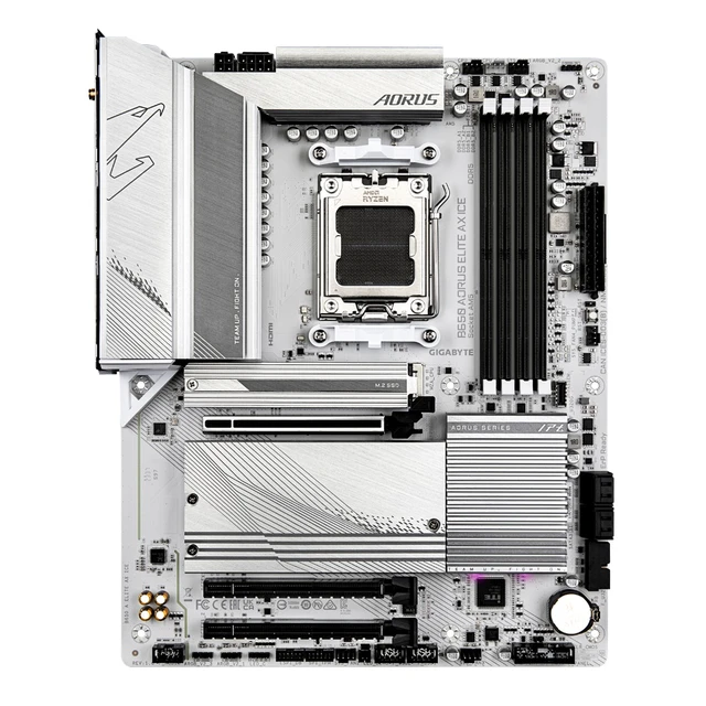 Alt view image 2 of 4 - AORUS B650 ELITE AX ICE motherboard AMD B650 Socket AM5 ATX