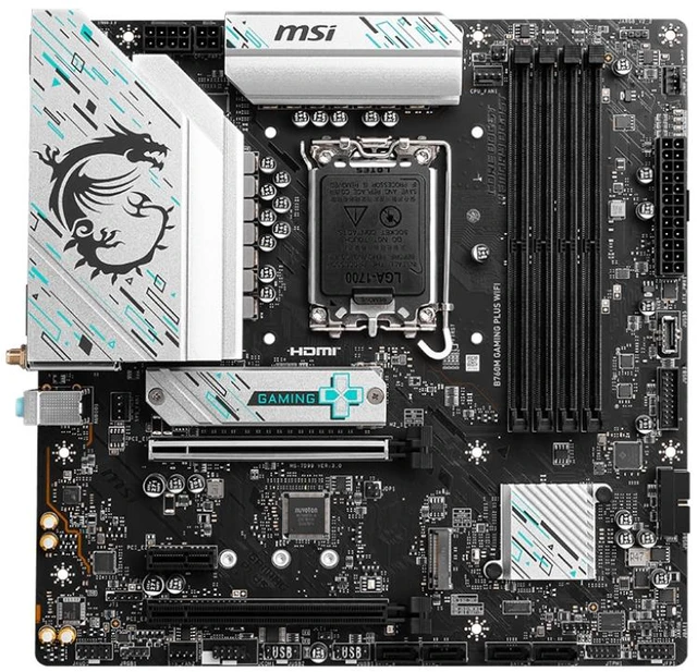 Alt view image 12 of 15 - MSI B760M GAMING PLUS WIFI motherboard Intel B760 LGA 1700 micro ATX