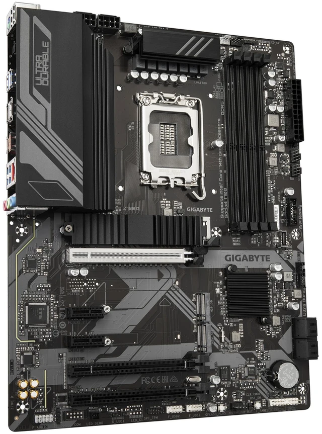 Alt view image 15 of 17 - GIGABYTE Z790 D DDR5 LGA 1700 Intel Z790 ATX Motherboard with DDR4, Triple M.2, PCIe 5.0, USB 3.2 Gen2X2 Type-C, 2.5GbE LAN, PCIe EZ-Latch, Multi-Key
