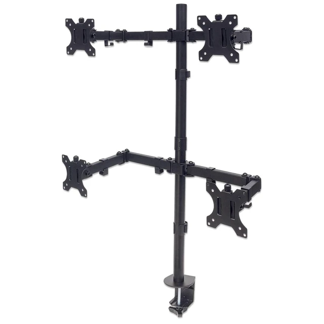 Alt view image 11 of 15 - Manhattan 461566 Desk Mount For Lcd Monitor - Black