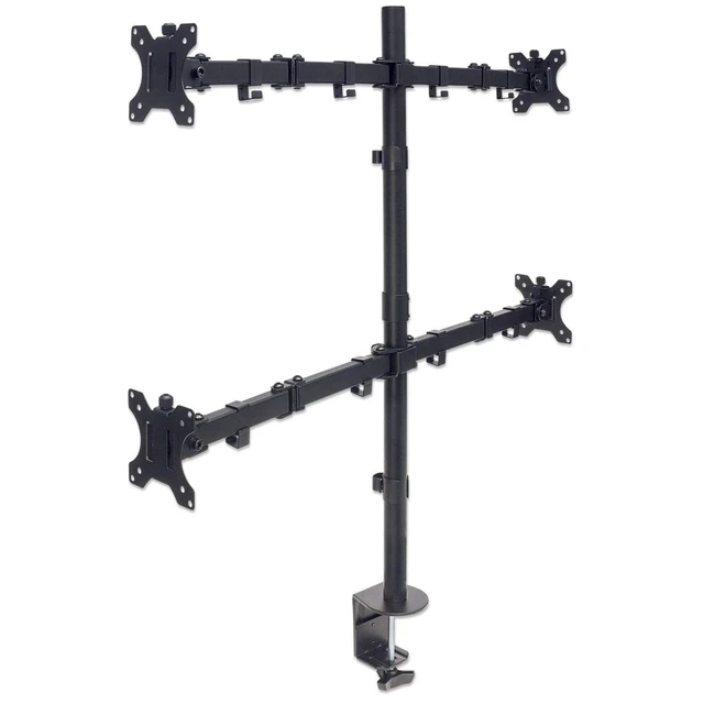 Alt view image 12 of 15 - Manhattan 461566 Desk Mount For Lcd Monitor - Black