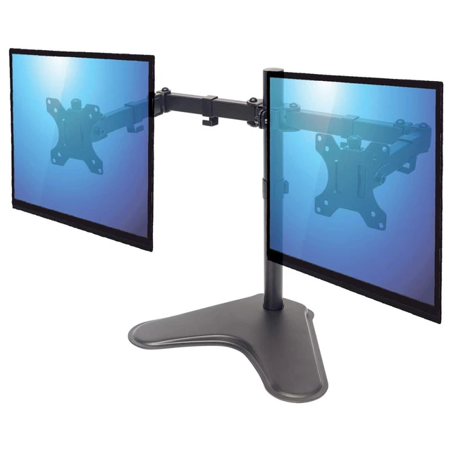 Alt view image 20 of 20 - Manhattan Universal Dual Monitor Stand With Double-Link Swing Arms