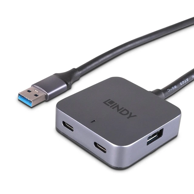 Alt view image 2 of 5 - Lindy 5m USB 3.0 Hub 4 Ports