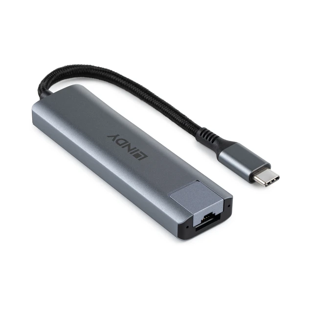 Alt view image 5 of 5 - Lindy USB 3.2 Gen 2 Type C Hub & Gigabit Ethernet