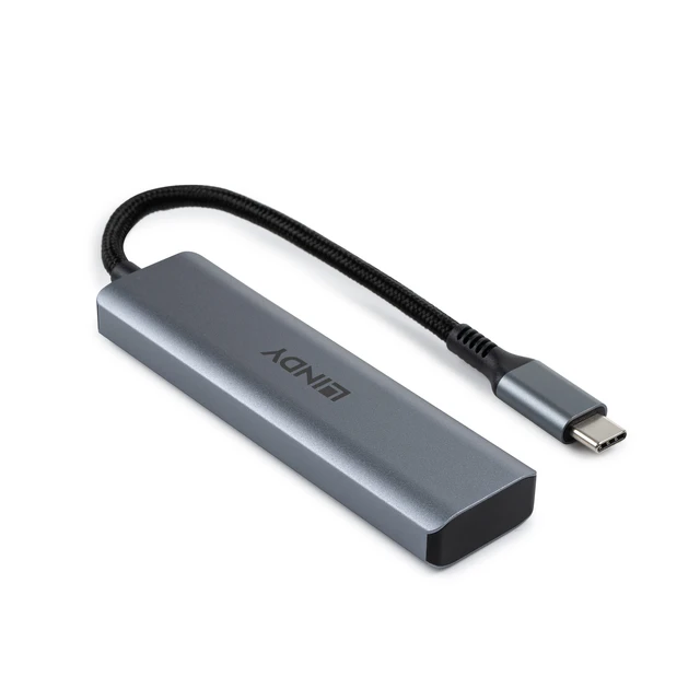 Alt view image 9 of 9 - Lindy 4 Port USB 3.2 Gen 2 Type C Hub - 43414