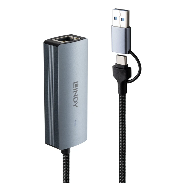 Alt view image 3 of 5 - Lindy USB 3.2 Gen 1 to 5G Ethernet Converter