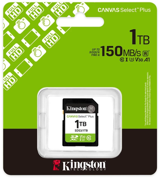 Alt view image 7 of 8 - Kingston SD Canvas Select Plus 150MB/s Memory Card 1TB