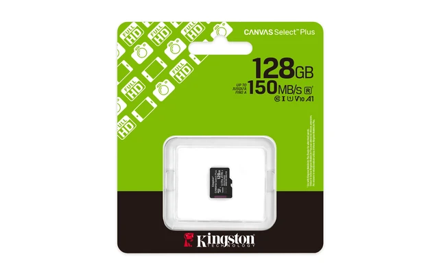 Alt view image 3 of 4 - Kingston Technology Canvas Select Plus 128GB UHS-I V10 microSDXC Memory Card
