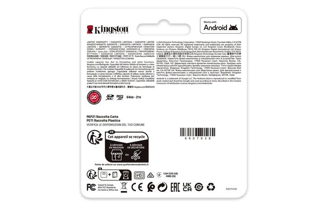Alt view image 7 of 7 - Kingston Canvas Go! Plus 128 GB Class 10/UHS-I (U3) V30 microSDXC - 200 MB/s Read - Lifetime Warranty