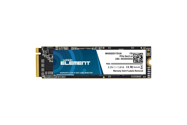 Alt view image 7 of 11 - Mushkin 1TB ELEMENT M.2 2280 PCIE GEN3 X4 Solid State Drive