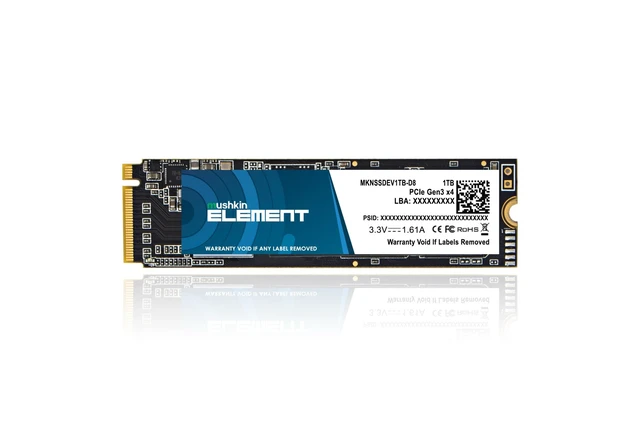 Alt view image 8 of 11 - Mushkin 1TB ELEMENT M.2 2280 PCIE GEN3 X4 Solid State Drive