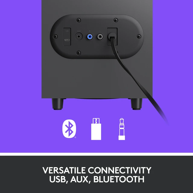 Alt view image 5 of 5 - Logitech Z407 Bluetooth computer speakers with subwoofer and wireless control