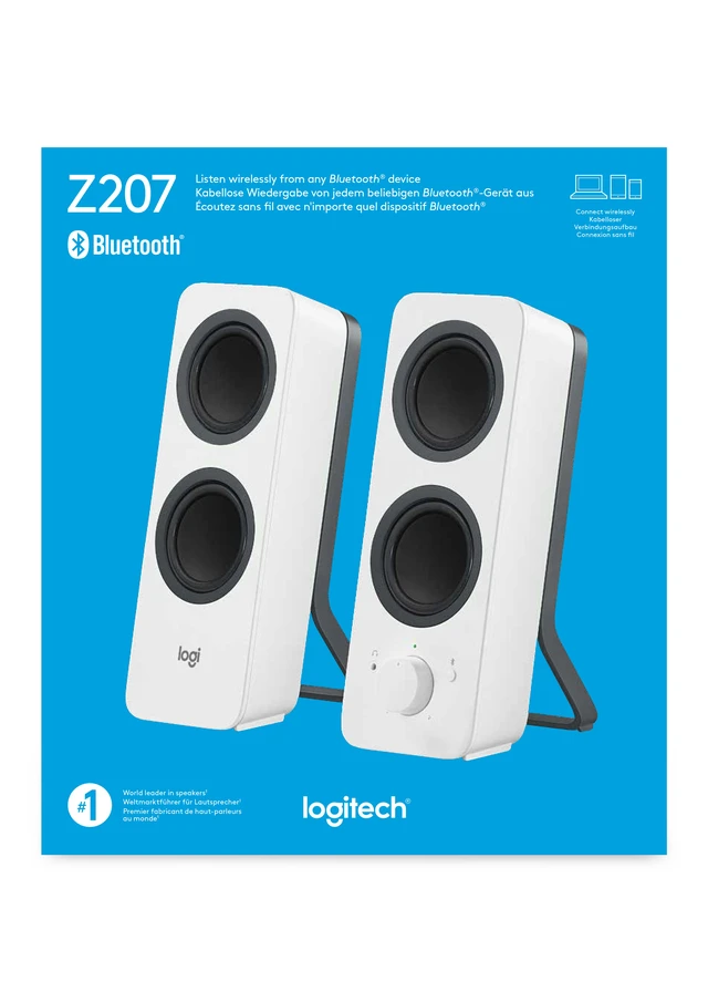 Alt view image 5 of 5 - Logitech Z207 Bluetooth Computer Speakers