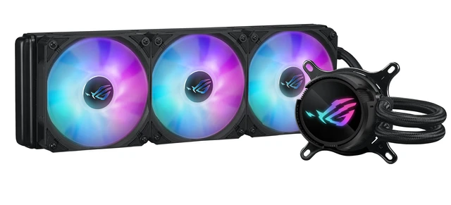 Alt view image 3 of 5 - ASUS ROG Strix LC III 360 ARGB Processor Liquid cooling kit 12 cm Black