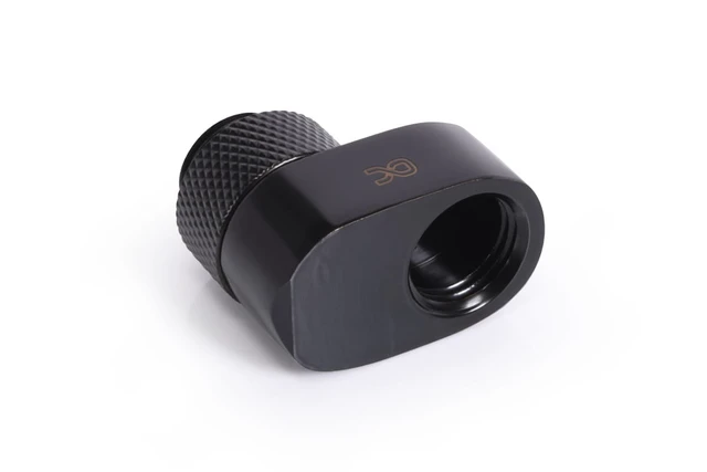 Alt view image 8 of 10 - Alphacool Eiszapfen 16mm Offset Fitting Rotary G1/4 OT to G1/4 IT - Black (17601)