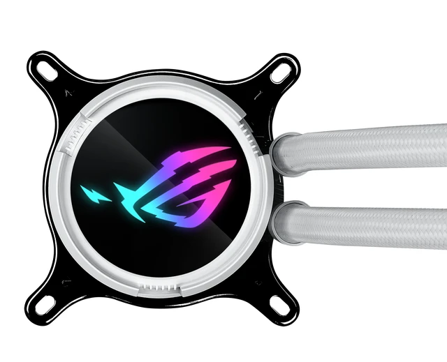 Alt view image 5 of 5 - ASUS ROG Strix LC III 360 ARGB White Edition Processor Liquid cooling kit 12 cm