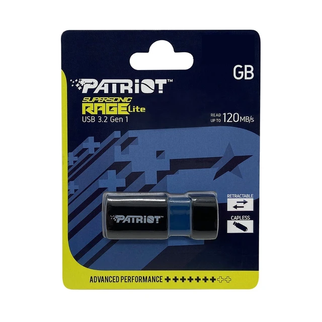 Alt view image 19 of 20 - Patriot Supersonic Rage Lite USB 3.2 Gen 1 Flash Drive - 32GB - PEF32GRLB32U