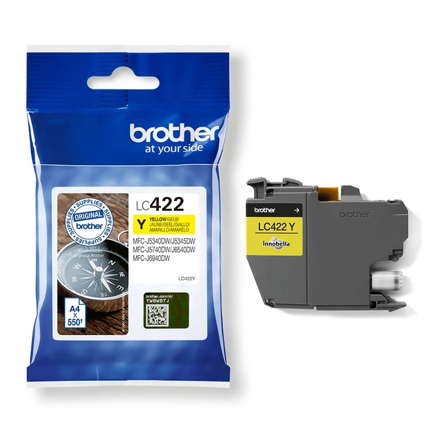 Alt view image 3 of 5 - Brother LC-422Y ink cartridge 1 pc(s) Original Yellow