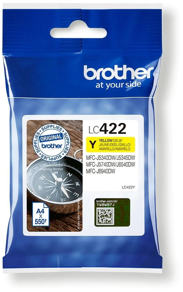 Main image of Brother LC-422Y ink cartridge 1 pc(s) Original Yellow