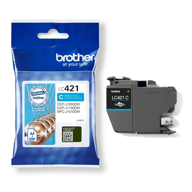 Alt view image 3 of 5 - Brother LC-421C ink cartridge 1 pc(s) Original Cyan