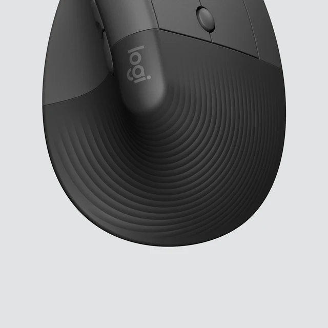 Alt view image 9 of 11 - Logitech Lift for Business - Vertical mouse - ergonomic - 6 buttons - wireless - Bluetooth, 2.4 GHz - Logitech Logi Bolt