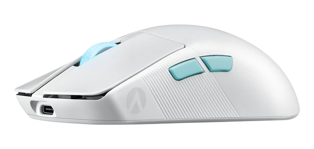 Alt view image 9 of 9 - ASUS ROG Harpe Ace - Aim Lab Edition - mouse - USB, 2.4 GHz, Bluetooth 5.1 - white