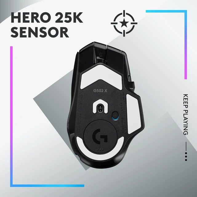 Alt view image 4 of 5 - Logitech G G502 X PLUS - LIGHTSPEED Wireless RGB Gaming Mouse
