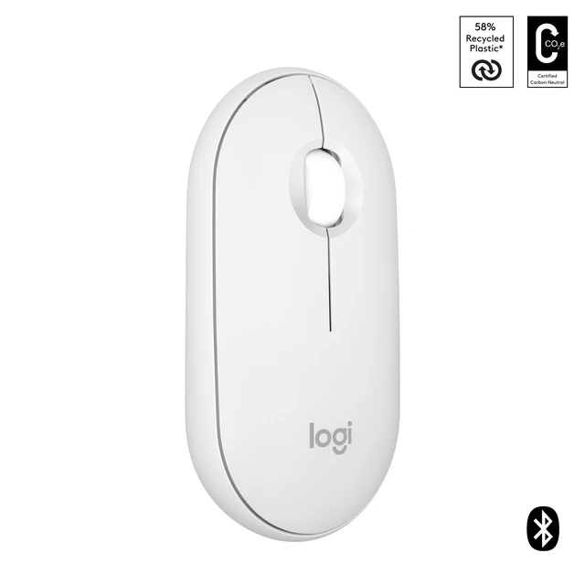 Alt view image 2 of 5 - Logitech Pebble 2 M350s mouse Ambidextrous RF Wireless + Bluetooth Optical 4000 DPI