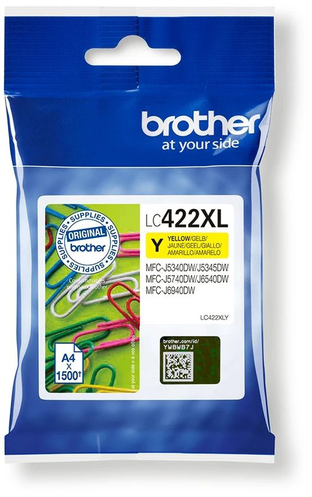 Main image of Brother LC-422XLY ink cartridge 1 pc(s) Original Yellow