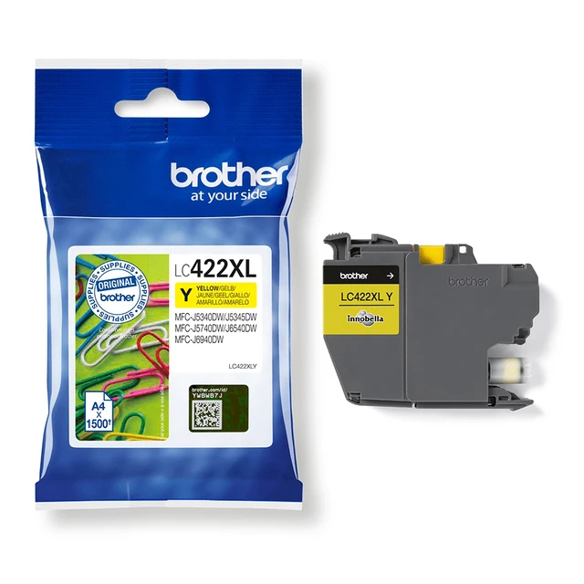 Alt view image 3 of 5 - Brother LC-422XLY ink cartridge 1 pc(s) Original Yellow