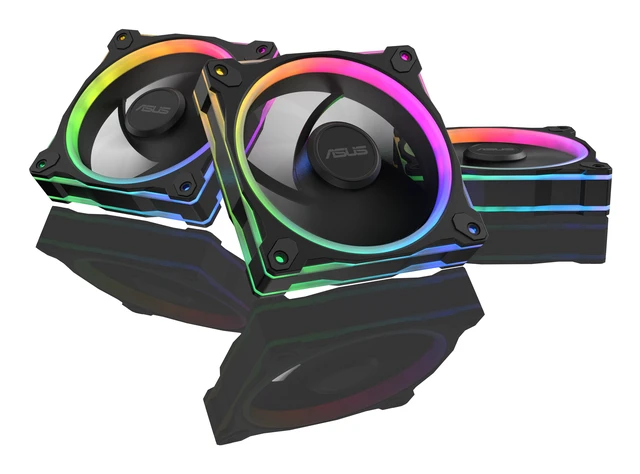 Alt view image 2 of 5 - ASUS Prime MR120 Fan ARGB Reverse Black 3in1 Computer case 12 cm 3 pc(s)