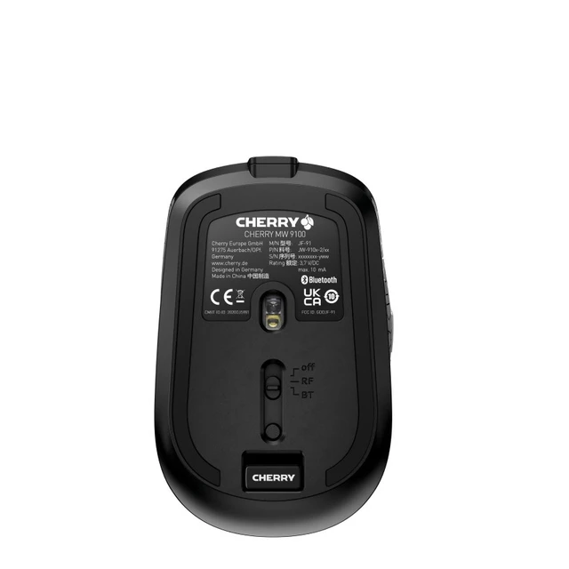 Alt view image 3 of 5 - CHERRY MW 9100 mouse Ambidextrous RF Wireless + Bluetooth 2400 DPI