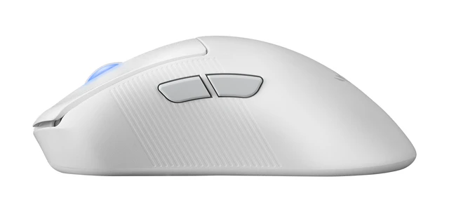 Alt view image 3 of 5 - ASUS ROG Keris II Ace Wireless AimPoint White mouse Right-hand RF Wireless + Bluetooth + USB Type-A Optical 42000 DPI