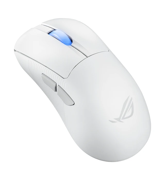 Alt view image 2 of 5 - ASUS ROG Keris II Ace Wireless AimPoint White mouse Right-hand RF Wireless + Bluetooth + USB Type-A Optical 42000 DPI