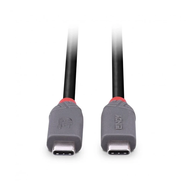 Alt view image 7 of 8 - Lindy 2m USB 4 240W Type C Cable, Anthra Line - 36958