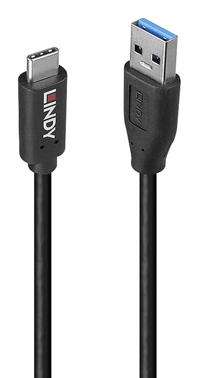 Alt view image 2 of 3 - Lindy 36971 USB cable USB 3.2 Gen 2 (3.1 Gen 2) 1 m USB A USB C Black