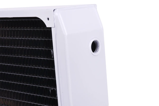 Alt view image 14 of 15 - Alphacool NexXxos UT60 Full Copper Radiator 360, 120mm x 3, Triple Fan, White