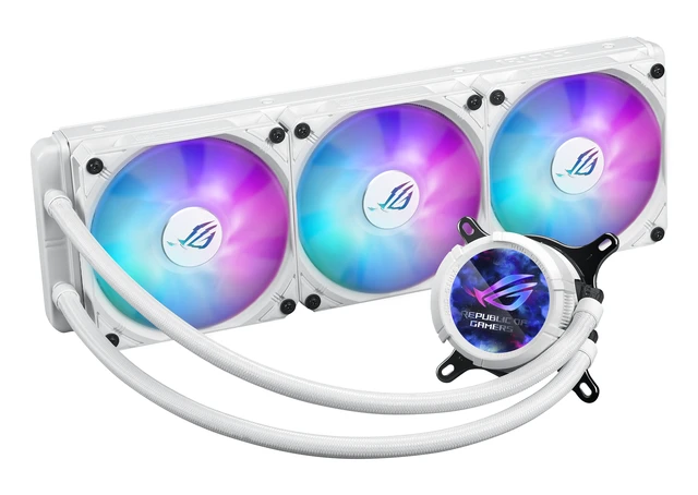 Alt view image 3 of 5 - ASUS ROG Strix LC III 360 ARGB White Edition Computer case All-in-one liquid cooler 12 cm