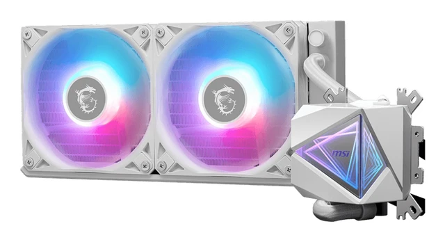 Alt view image 2 of 3 - MSI MAG CORELIQUID I240 Processor Liquid cooling kit 12 cm White 1 pc(s) - 306-7ZW7A21-C24