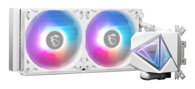 Alt view image 3 of 3 - MSI MAG CORELIQUID I240 Processor Liquid cooling kit 12 cm White 1 pc(s) - 306-7ZW7A21-C24