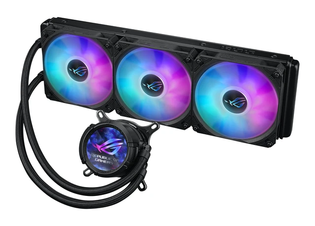 Alt view image 2 of 5 - ASUS ROG STRIX LC III 360 ARGB Processor All-in-one liquid cooler 12 cm Black