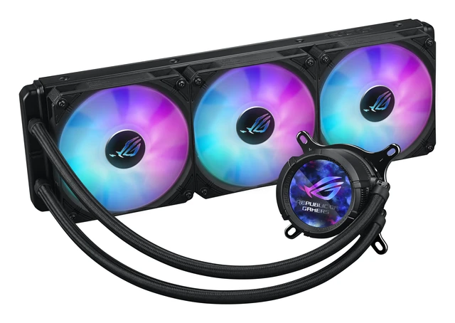 Alt view image 3 of 5 - ASUS ROG STRIX LC III 360 ARGB Processor All-in-one liquid cooler 12 cm Black