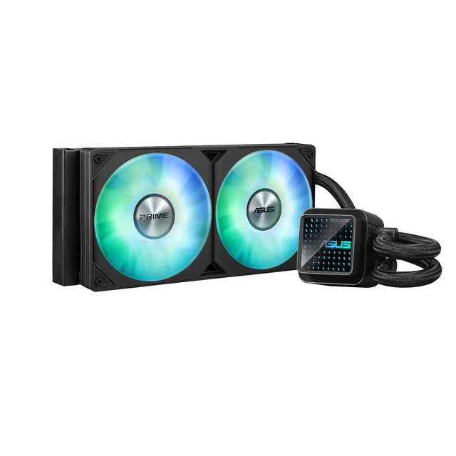 Alt view image 3 of 5 - ASUS Prime LC 240 ARGB Computer case All-in-one liquid cooler 12 cm Black