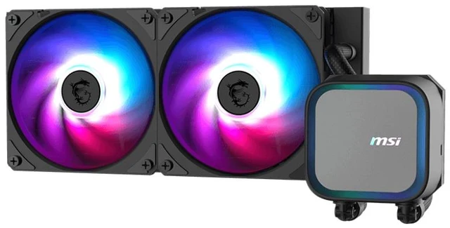 Main image of MSI MAG CORELIQUID A13 240 Motherboard, Processor All-in-one liquid cooler 12 cm Black 1 pc(s)
