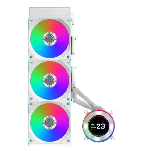Alt view image 2 of 2 - Lian Li GA II Hydroshift II LCD-C 360CL Processor All-in-one liquid cooler 12 cm White 1 pc(s)