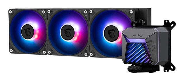 Alt view image 5 of 6 - MSI MAG Coreliquid A15 360 Motherboard, Processor All-in-one liquid cooler 12 cm Black 1 pc(s)