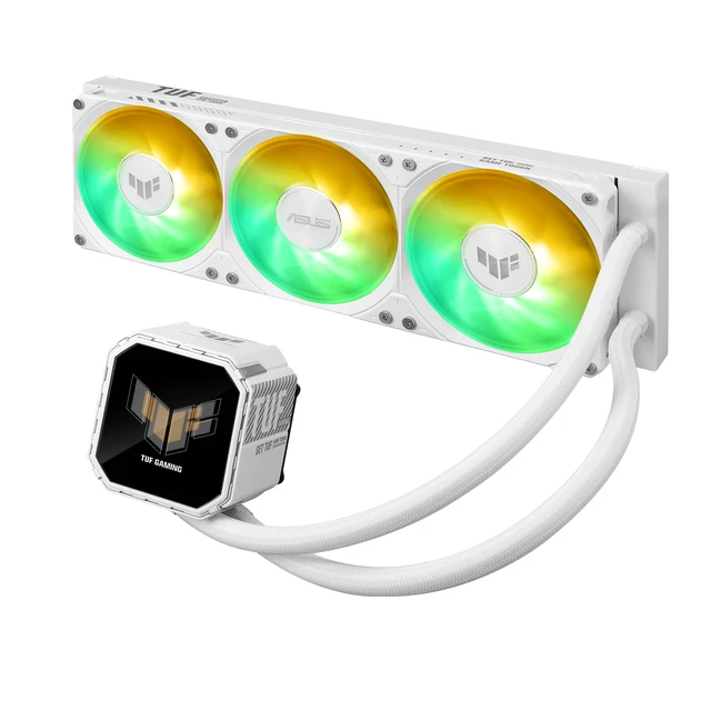 Alt view image 3 of 5 - ASUS TUF Gaming LC III 360 ARGB LCD White Edition Processor All-in-one liquid cooler 12 cm 1 pc(s)